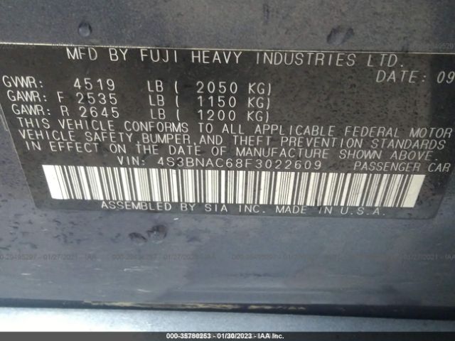 4S3BNAC68F3022609 Subaru Legacy 2.5i Premium