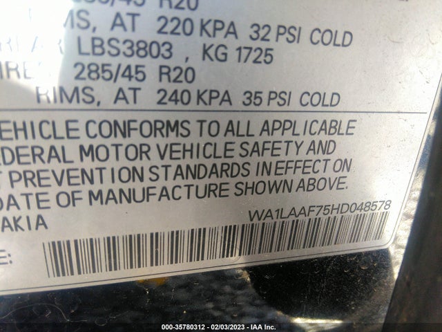 Audi Q7 2017 WA1LAAF75HD048578 Image 10