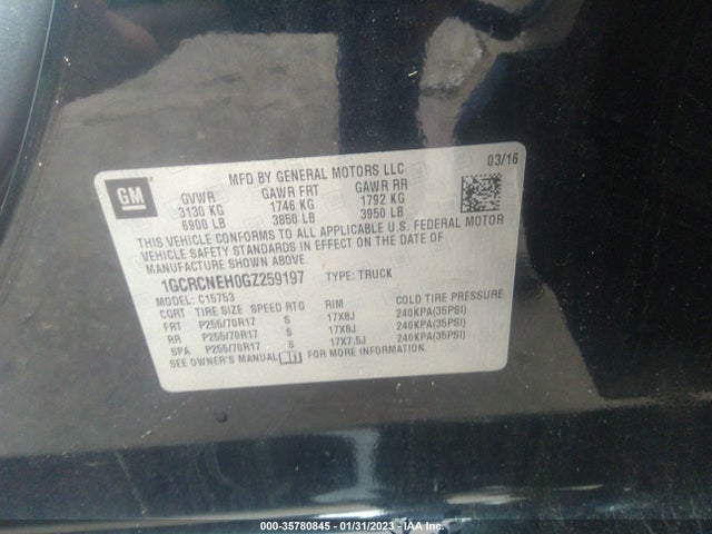 Chevrolet Silverado 1500 Ls 2016 1GCRCNEH0GZ259197 Image 9