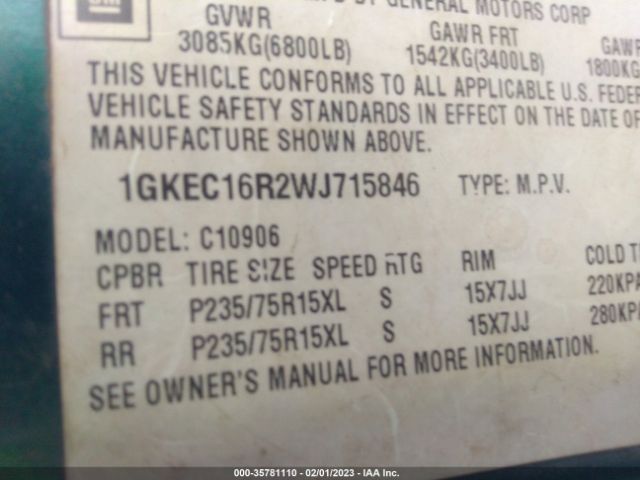 1GKEC16R2WJ715846 GMC Suburban