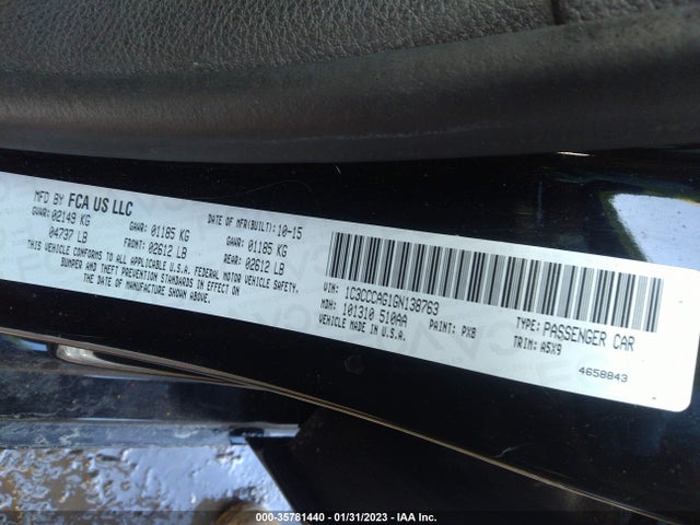 1C3CCCAG1GN138763 Chrysler 200 Limited