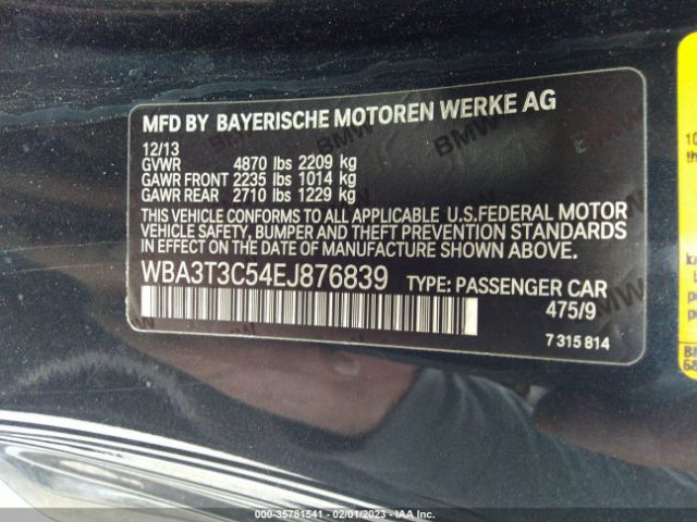 WBA3T3C54EJ876839 BMW 4 Series 435i