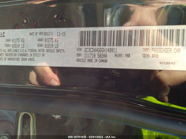 Dodge Charger Sxt 2016 2C3CDXHG8GH149911 Image 9