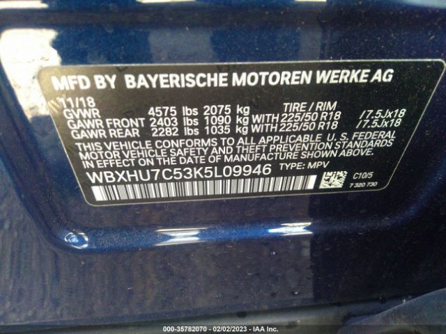 WBXHU7C53K5L09946 BMW X1 Sdrive28i