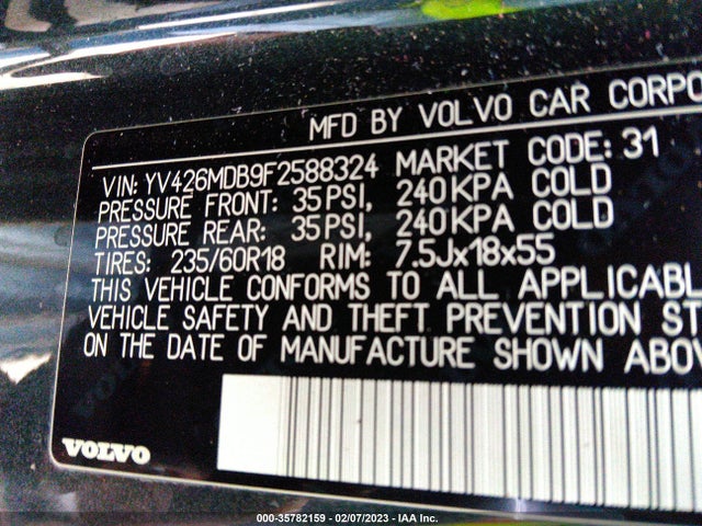 Volvo XC60 2015 YV426MDB9F2588324 Image 10