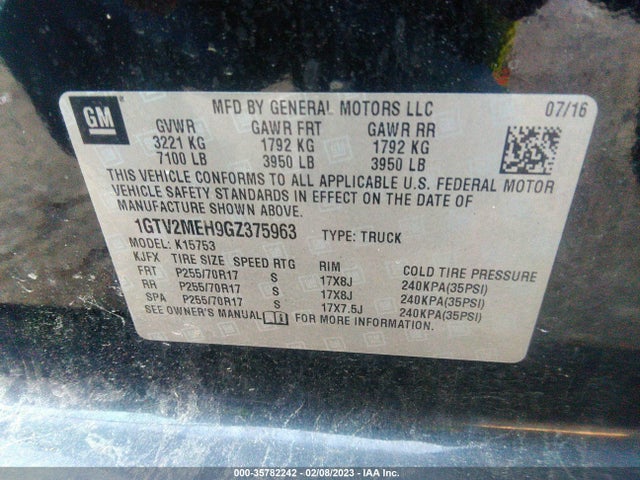 GMC Sierra 1500 Sle 2016 1GTV2MEH9GZ375963 Image 11