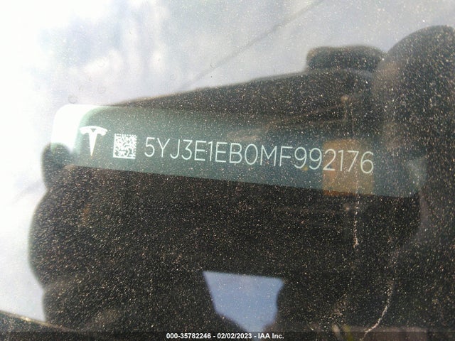 Tesla Model 3 Long Range 2021 5YJ3E1EB0MF992176 Image 9