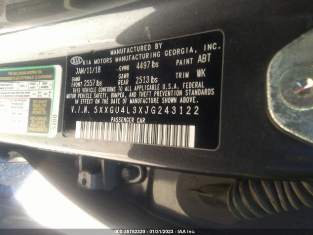 5XXGU4L3XJG243122 KIA OPTIMA EX