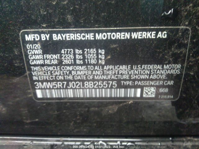 3MW5R7J02L8B25575 BMW 3 Series 330i Xdrive