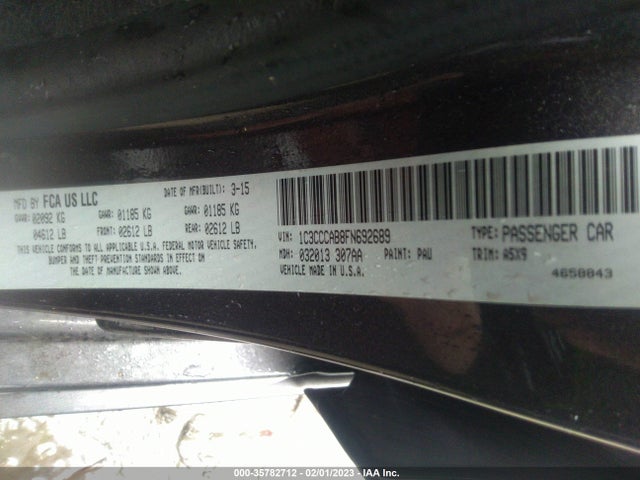 1C3CCCAB8FN692689 Chrysler 200 Limited