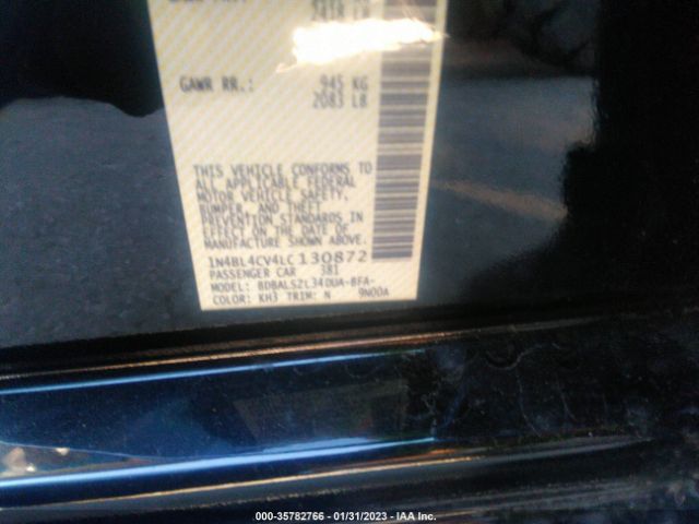 1N4BL4CV4LC130872 Nissan Altima 2.5 Sr