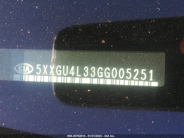 5XXGU4L33GG005251 KIA OPTIMA EX