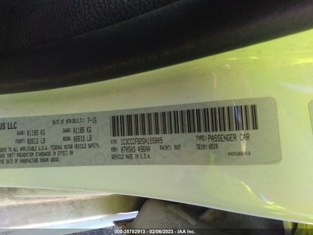 Chrysler 200 Touring 2016 1C3CCCFB2GN195809 Image 9