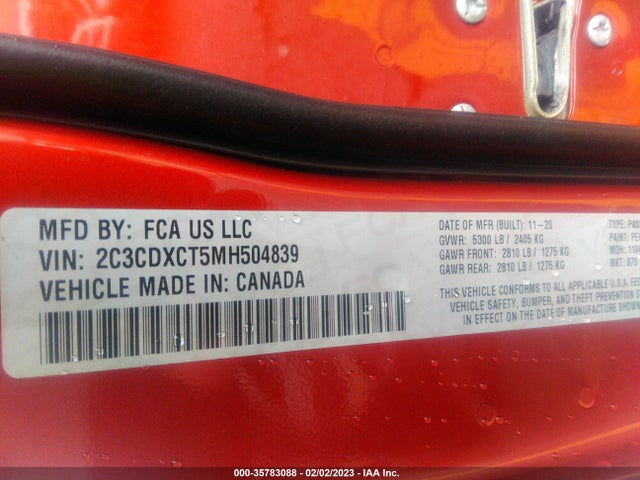 Dodge CHARGER R/T 2021 2C3CDXCT5MH504839 Image 9