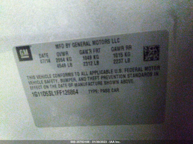 Chevrolet MALIBU LT 2015 1G11D5SL1FF126864 Image 9