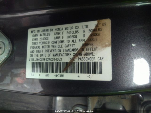 JH4CU2F62AC014053 Acura TSX