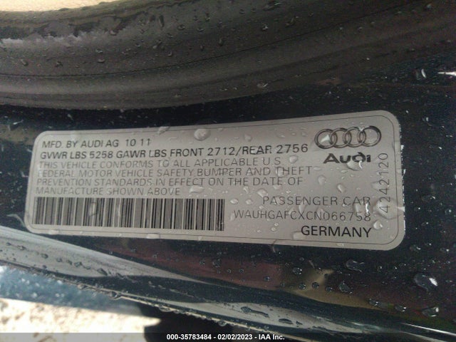 WAUHGAFCXCN066758 Audi A6 3.0t Prestige