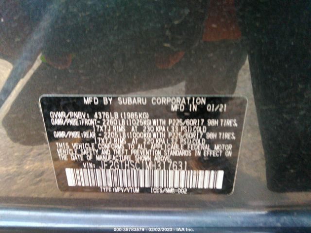 JF2GTHSC1MH317631 Subaru Crosstrek Sport