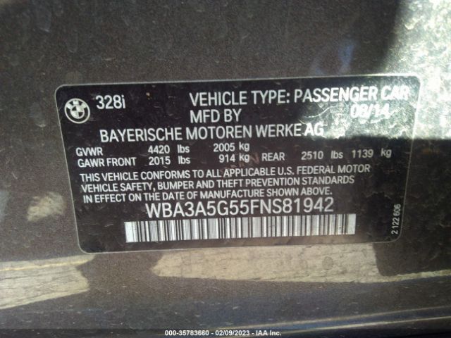 WBA3A5G55FNS81942 BMW 3 Series 328i