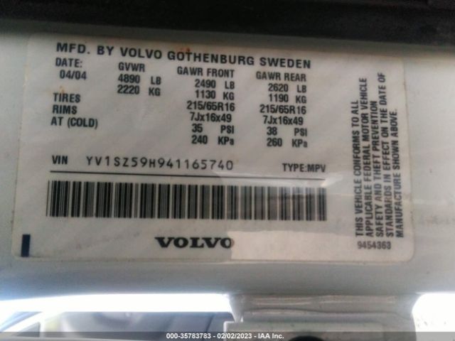 YV1SZ59H941165740 Volvo V70 Xc70