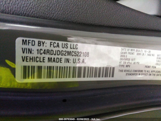 Dodge Durango Gt Plus 2021 1C4RDJDG2MC522108 Image 9