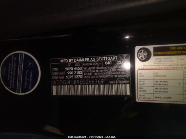 WDDGJ4HB9EG266369 Mercedes-Benz C 250