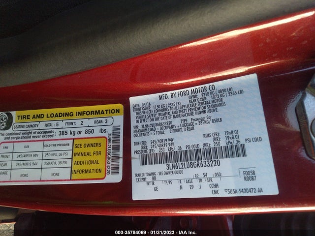Lincoln MKZ HYBRID 2016 3LN6L2LU8GR633220 Image 10