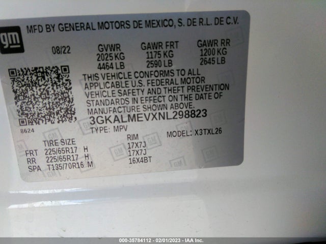 GMC Terrain Sle 2022 3GKALMEVXNL298823 Image 10