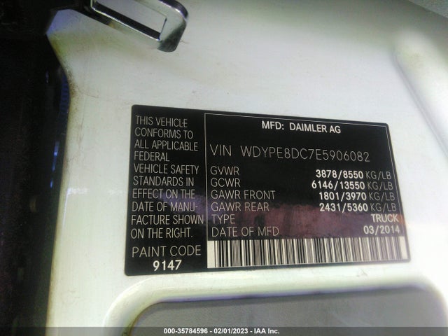 Freightliner Sprinter Cargo Vans 2014 WDYPE8DC7E5906082 Image 9