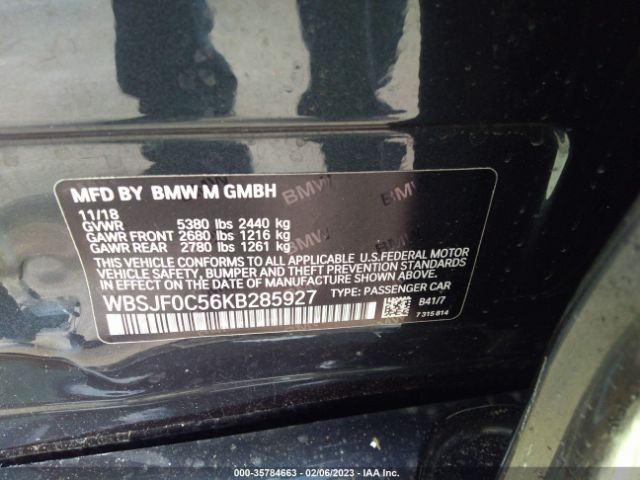 WBSJF0C56KB285927 BMW M5 Competition