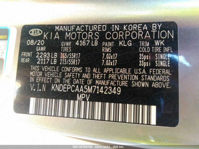 KNDEPCAA5M7142349 KIA Seltos Lx