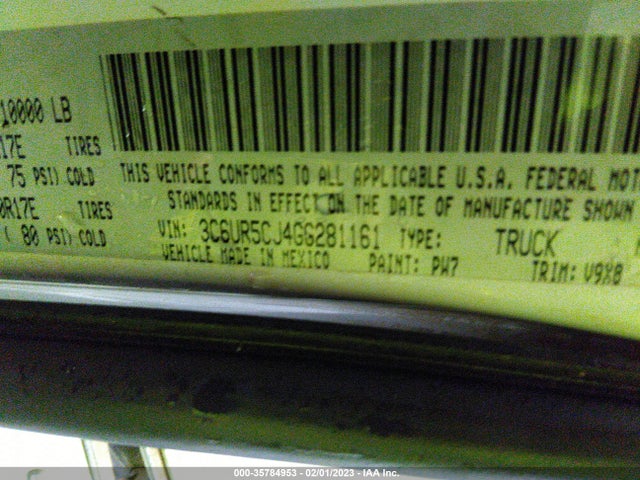 RAM 2500 Tradesman 2016 3C6UR5CJ4GG281161 Image 11