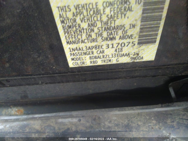 Nissan ALTIMA 2.5 2014 1N4AL3AP8EC317075 Image 10