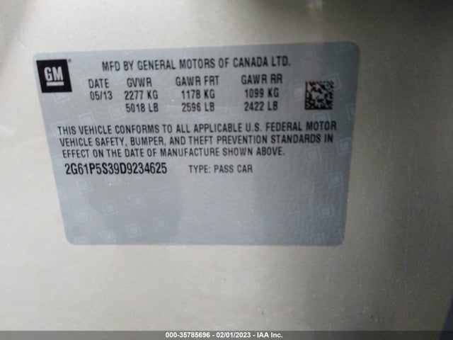 2G61P5S39D9234625 Cadillac XTS LUXURY