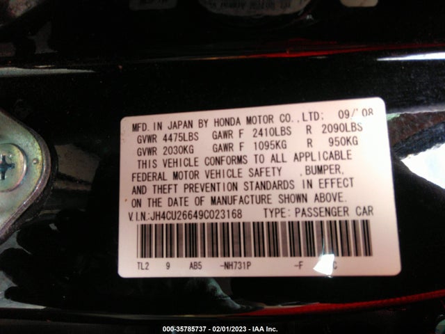 Acura TSX 2009 JH4CU26649C023168 Image 11