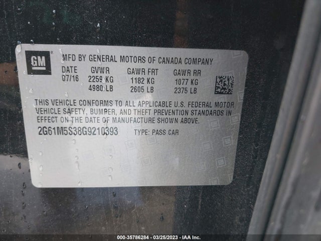 Cadillac Xts Luxury Collection 2016 2G61M5S38G9210393 Image 10