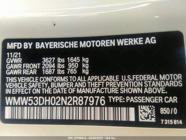 2022 Mini Hardtop, VIN: WMW53DH02N2R87976