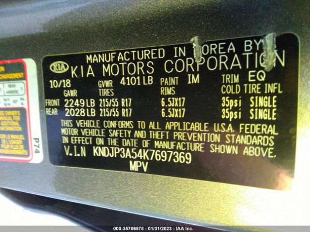 KNDJP3A54K7697369 KIA SOUL +