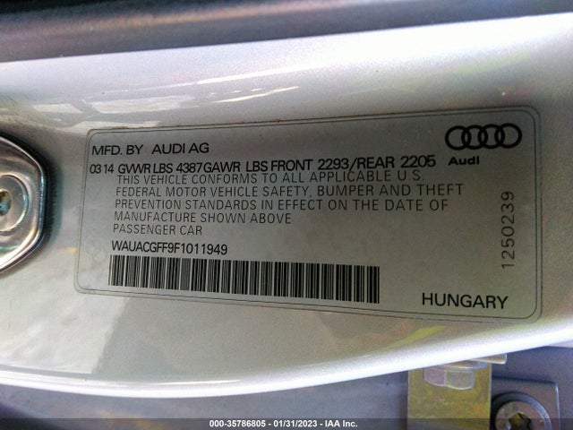Audi A3 1.8t Premium 2015 WAUACGFF9F1011949 Image 10