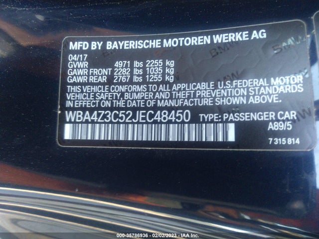 2018 BMW 4 Series, VIN: WBA4Z3C52JEC48450