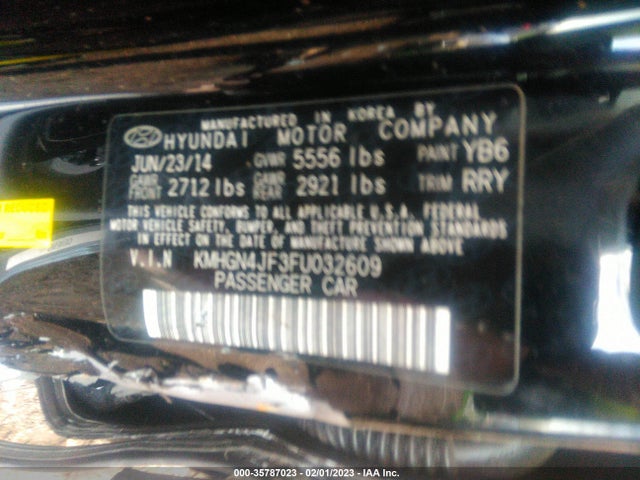 2015 Hyundai Genesis, VIN: KMHGN4JF3FU032609