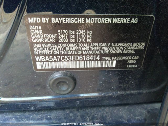WBA5A7C53ED618414 BMW 5 Series 528i Xdrive