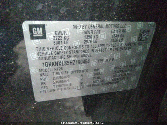 GMC Acadia Denali 2017 1GKKNXLS5HZ190454 Image 9