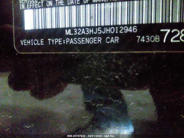 2018 Mitsubishi Mirage, VIN: ML32A3HJ5JH012946