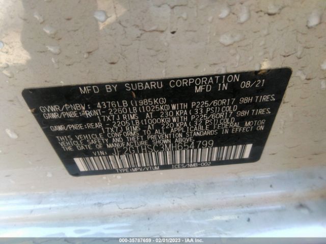 JF2GTHSC3MH654799 Subaru Crosstrek Sport