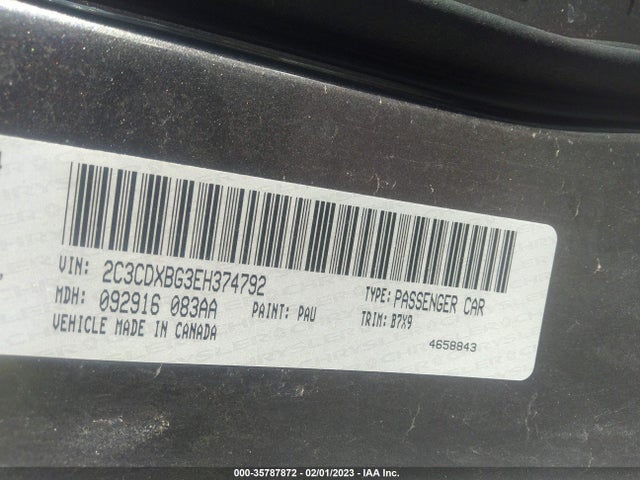 Dodge Charger Se 2014 2C3CDXBG3EH374792 Image 9
