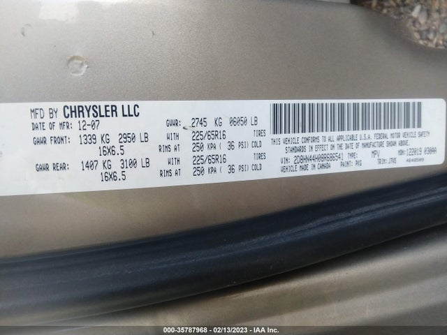Dodge Grand Caravan Se 2008 2D8HN44H08R686541 Image 10