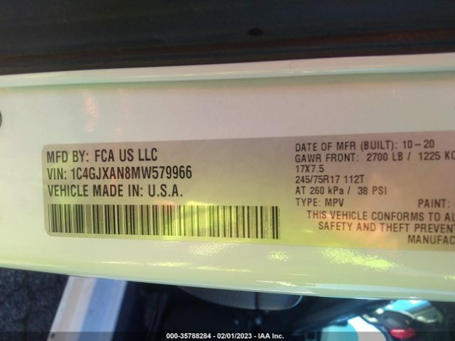 1C4GJXAN8MW579966 Jeep Wrangler Sport S