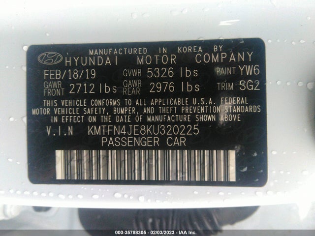 2019 Genesis G80, VIN: KMTFN4JE8KU320225