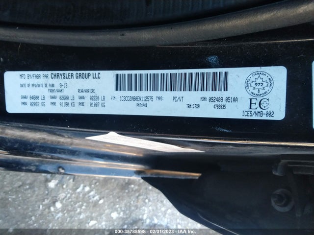 Dodge Avenger 2014 1C3CDZAB0EN112575 Image 9